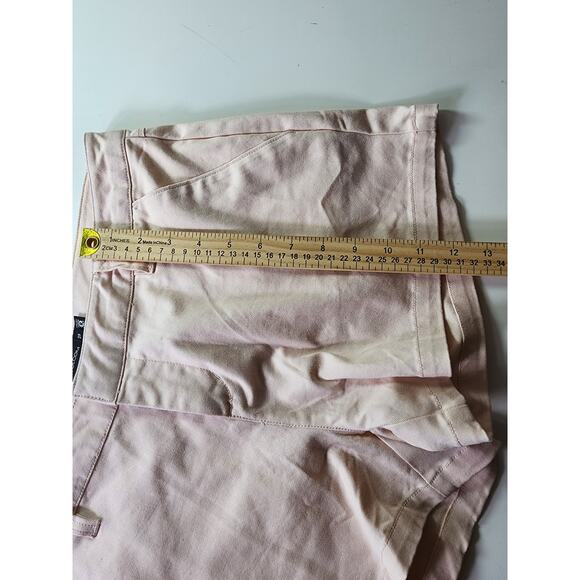 VOLCOM Pink Peach Chino Mid-Rise Skater Active Stretch Shorts SZ 29 - Picture 7 of 9